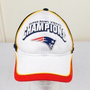 Vintage New England Patriots Super Bowl 38 Champions Hat Locker Room Adjustable